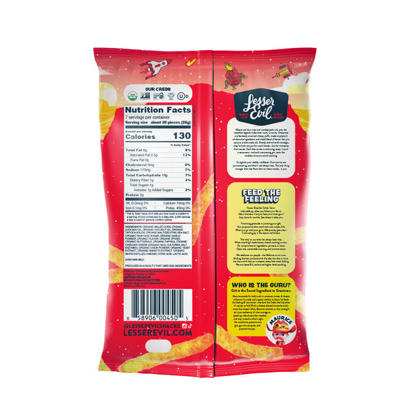 LesserEvil Cheezmos Blazin&
