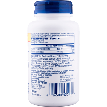 Citracal Petites Calcium Citrate With Vitamin D3 Caplets