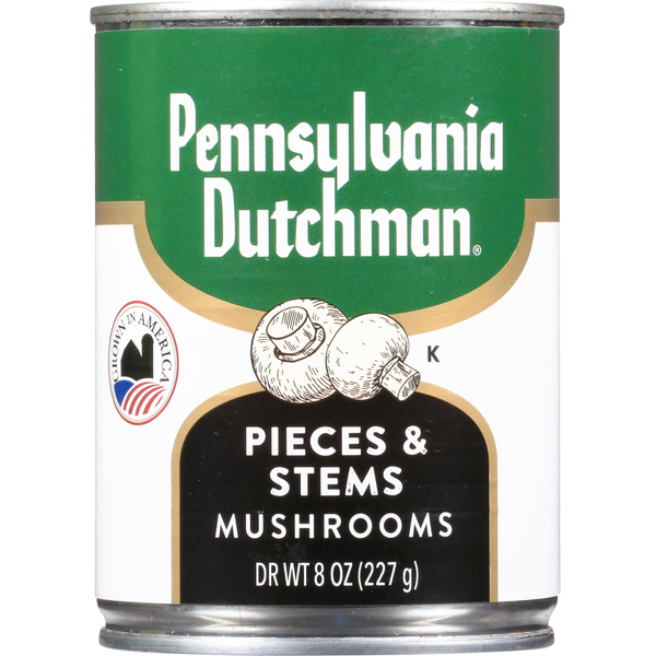 Pennsylvania Dutchman Mushrooms, Pieces &amp; Stems  DestGlow