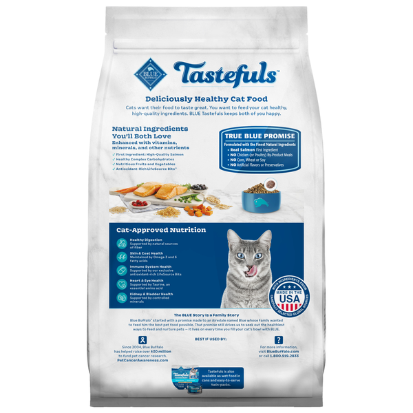 Blue Buffalo Tastefuls Adult Indoor Cat Salmon &amp; Brown Rice Recipe