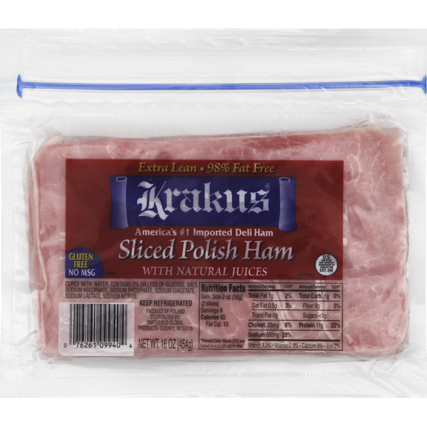 Krakus Sliced Polish Ham  DestGlow
