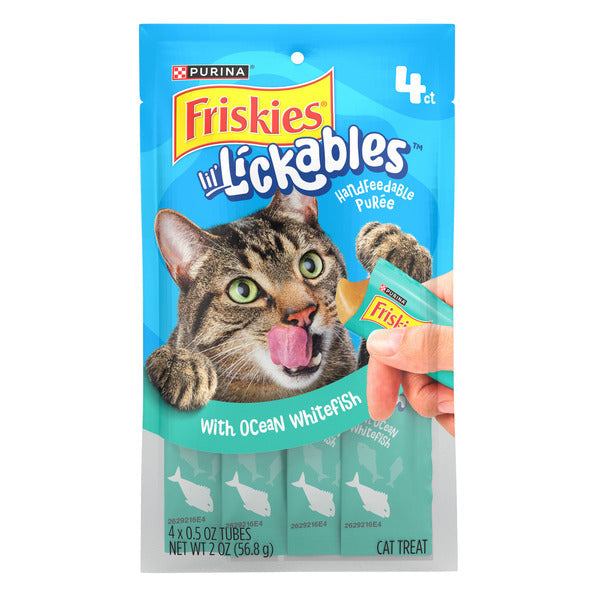 Purina Friskies Purina Friskies lil’ Lickables With Ocean Whitefish Lickable Cat Treats  DestGlow