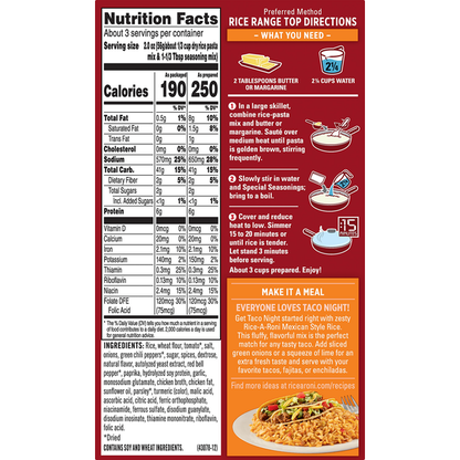 Rice-A-Roni Mexican Rice Mix