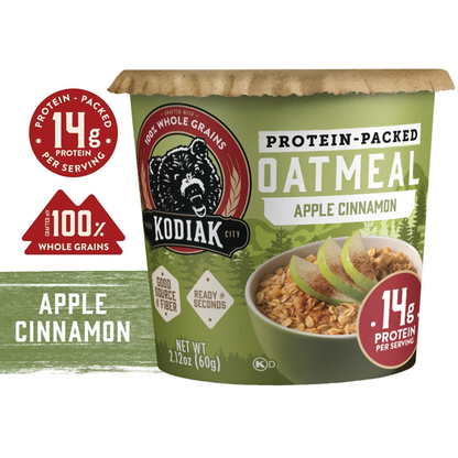 Kodiak Oatmeal Cup, Apple Cinnamon