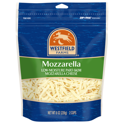 Westfield Farms Cheese, Part-Skim, Low-Moisture, Mozzarella