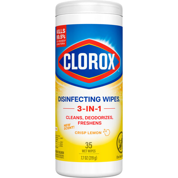 Clorox Disinfecting Wipes, Bleach Free Cleaning Wipes, Crisp Lemon  DestGlow