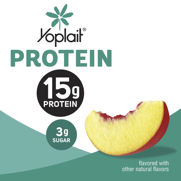 Yoplait Protein Peach Yogurt Cultured Dairy Snack Cup  DestGlow