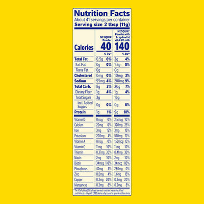 Nestlé NESQUIK No Sugar Added Chocolate Flavor Powder