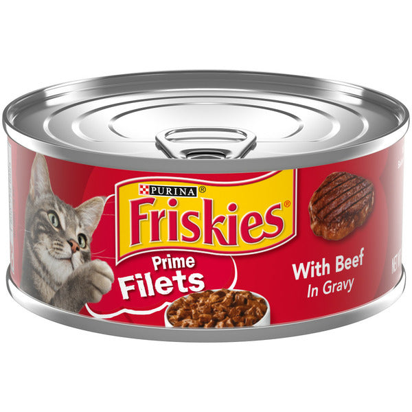 Purina Friskies Gravy Wet Cat Food, Prime Filets With Beef in Gravy  DestGlow