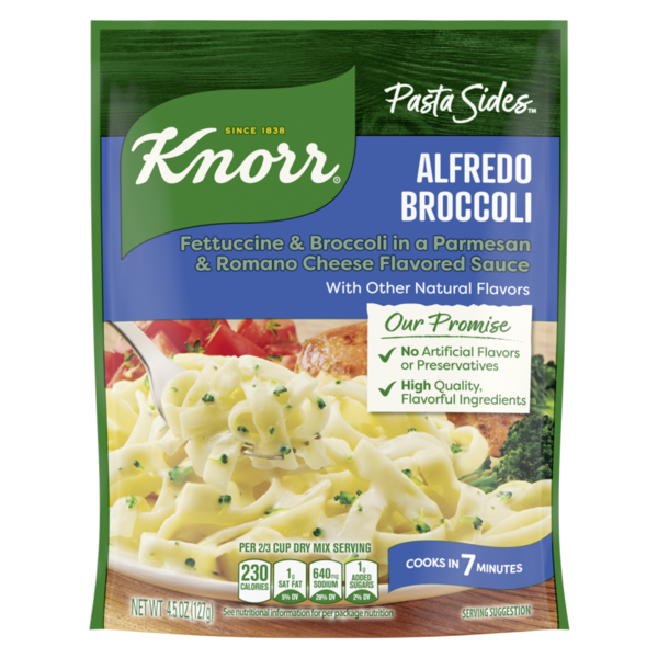 Knorr Pasta Sides Alfredo Broccoli Fettuccine  DestGlow