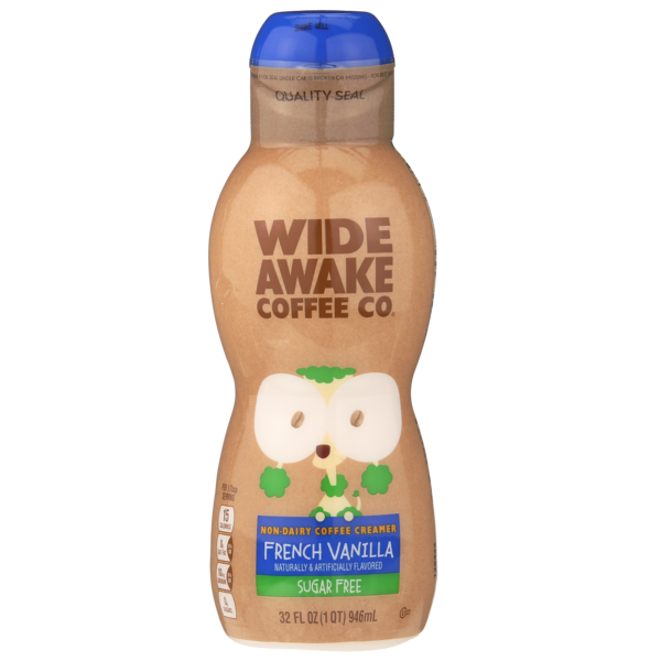 Wide Awake French Vanilla Sugar Free Non-Dairy Coffee Creamer  DestGlow