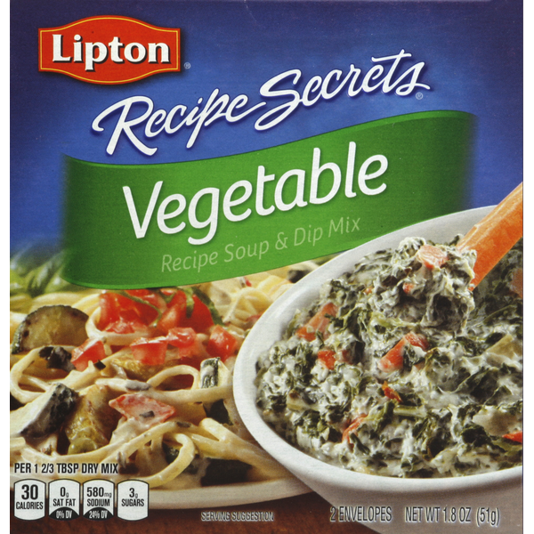 Lipton Recipe Soup &amp; Dip Mix, Vegetable  DestGlow