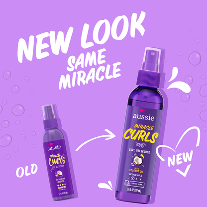 Aussie Miracle Curls Refresher Spray Gel with Coconut &amp; Jojoba