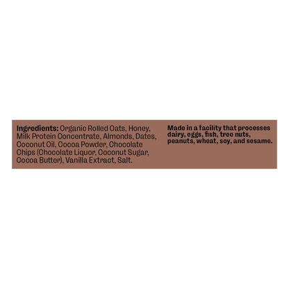 MUSH Double Chocolate Chip Protein Bar  DestGlow