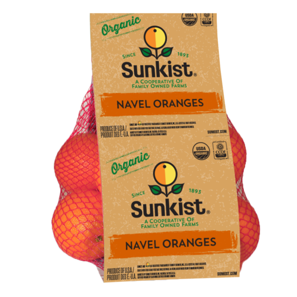 Sunkist Growers Organic Navel Oranges  DestGlow