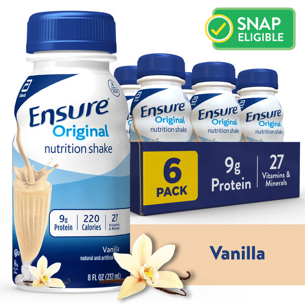 Ensure Original Nutrition Shake Vanilla Ready-to-Drink Bottles  DestGlow