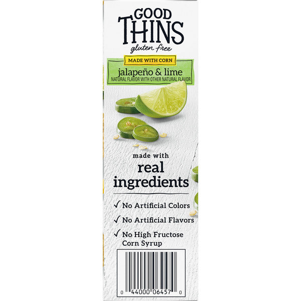 GOOD THINS Jalapeño &amp; Lime Corn &amp; Rice Snacks Gluten Free Crackers, Snack Crackers 4 oz  DestGlow