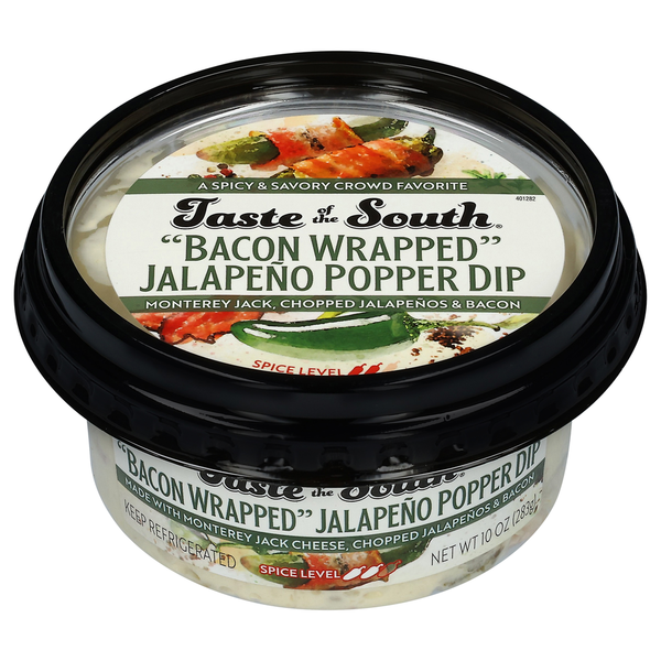 Taste of the South Bacon Wrapped Jalapeno Popper Dip
