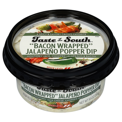 Taste of the South Bacon Wrapped Jalapeno Popper Dip