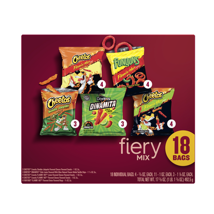 Frito Lay Fiery Mix Variety Pack