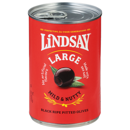 Lindsay Olives, Black Ripe Pitted, Large