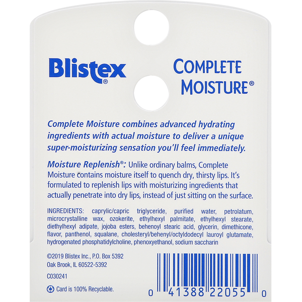 Blistex Lip Balm Complete Moisture SPF 15  DestGlow