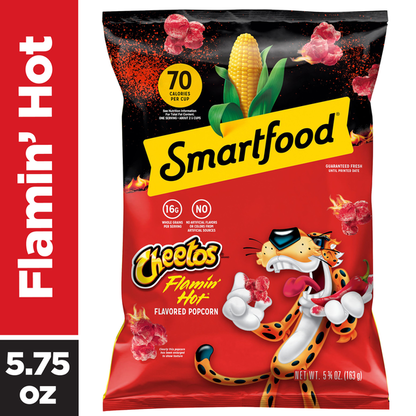 Smartfood Popcorn Cheetos Flamin Hot