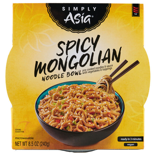 Simply Asia Spicy Mongolian Noodle Bowl  DestGlow