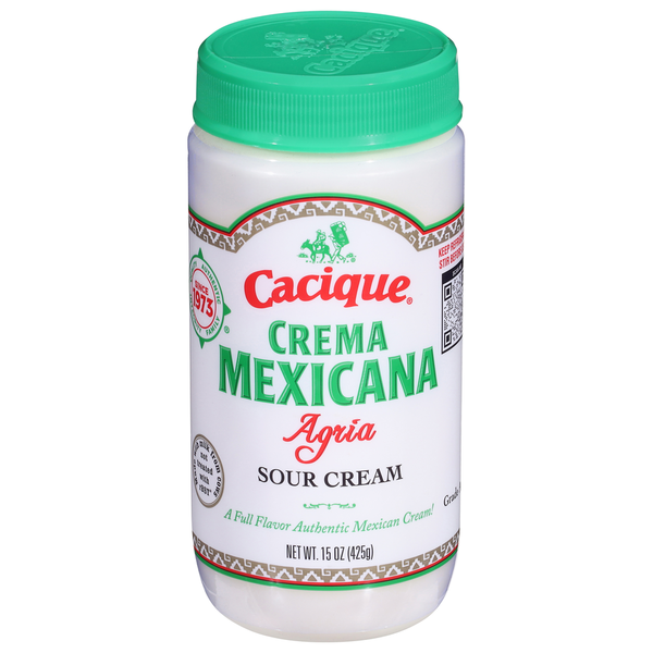 Cacique Sour Cream, Agria, Crema Mexicana  DestGlow