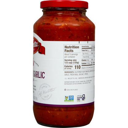 Mezzetta Family Recipes Roasted Garlic Sauce