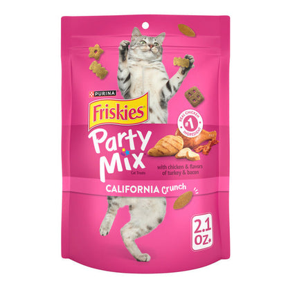 Purina Friskies Cat Treats, Party Mix California Crunch With Chicken  DestGlow