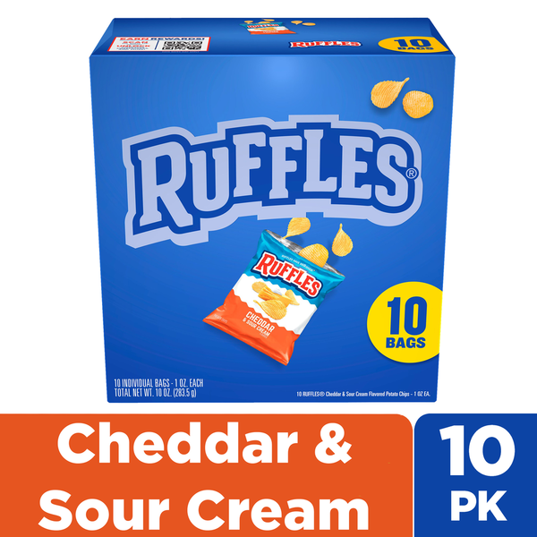 Ruffles Potato Chips Cheddar &amp; Sour Cream  DestGlow