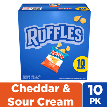 Ruffles Potato Chips Cheddar &amp; Sour Cream  DestGlow
