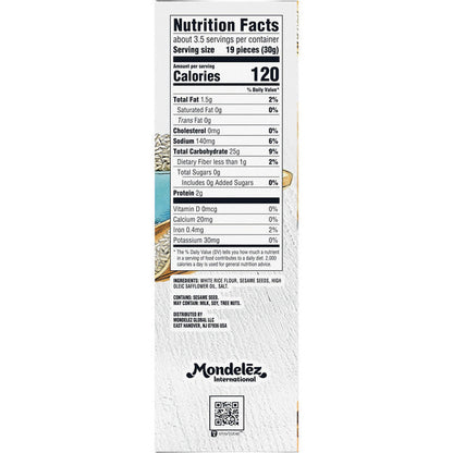 GOOD THINS Sesame Gluten Free Rice Snacks