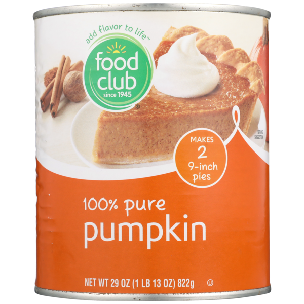 Food Club 100% Pure Pumpkin  DestGlow
