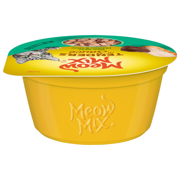 Meow Mix Tenders in Sauce Wet Cat Food With REAL Chicken &amp; Liver  DestGlow