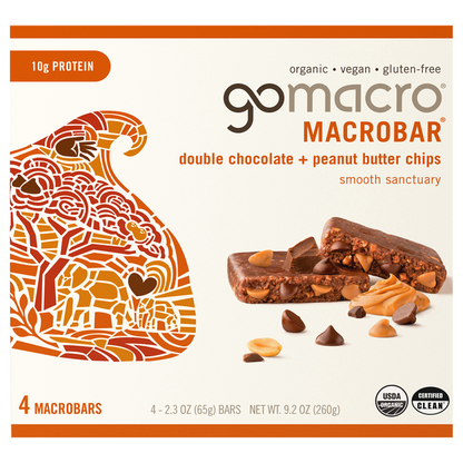 GoMacro Double Chocolate + Peanut Butter Chips MacroBar