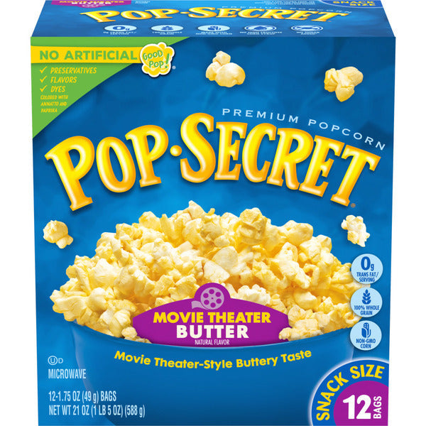 Pop Secret Movie Theater Butter Microwave Popcorn  DestGlow
