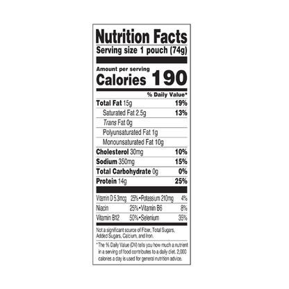 StarKist Selects® Wild Pink Salmon in Extra Virgin Olive Oil Pouch
