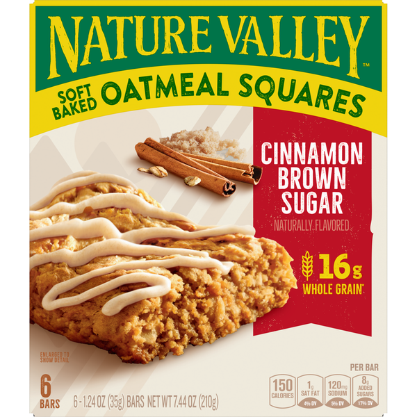 Nature Valley Cinnamon Brown Sugar Soft-Baked Oatmeal Squares  DestGlow
