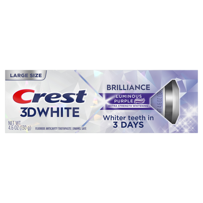 Crest 3D White Brilliance Luminous Purple Teeth Whitening Toothpaste