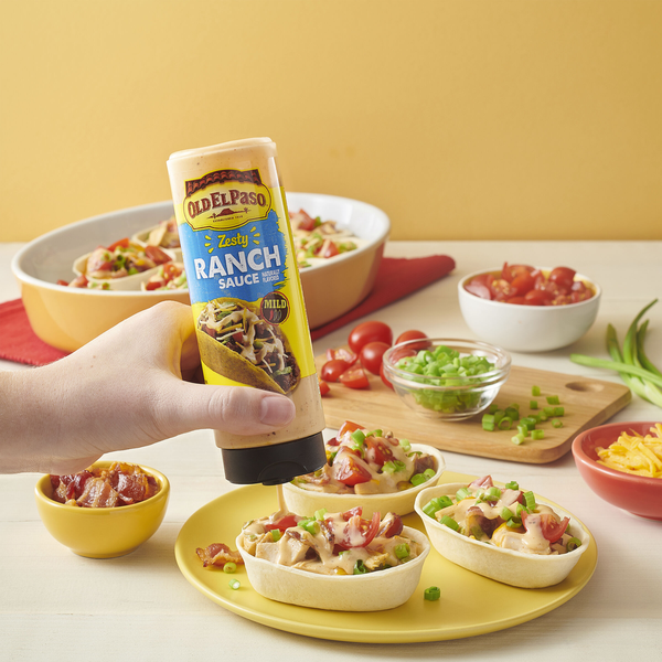 Old El Paso Taco Sauce Zesty Ranch Sauce Squeeze Bottle  DestGlow