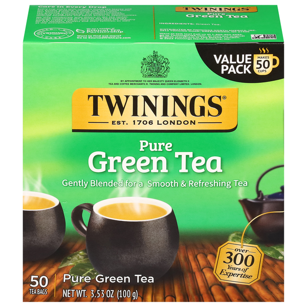 Twinings Green Tea, Pure, Bags, Value Pack  DestGlow