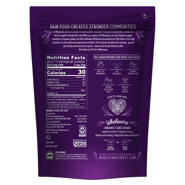 Wholesome Organic Cane Sugar  DestGlow