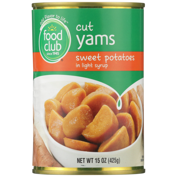 Food Club Cut Yams Sweet Potatoes In Light Syrup  DestGlow