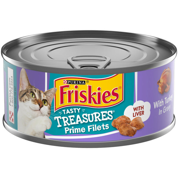 Purina Friskies Gravy Wet Cat Food, Tasty Treasures With Turkey &amp; Liver  DestGlow
