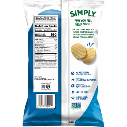 Ruffles Sea Salt Potato Chips