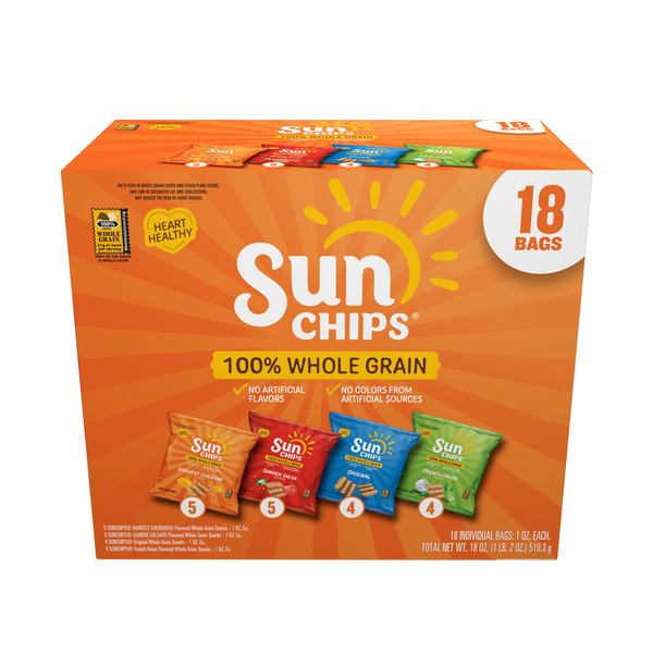 Sun Chips Whole Grain Snacks Variety Pack  DestGlow
