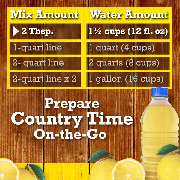 Country Time Lemonade Naturally Flavored Powdered Drink Mix  DestGlow