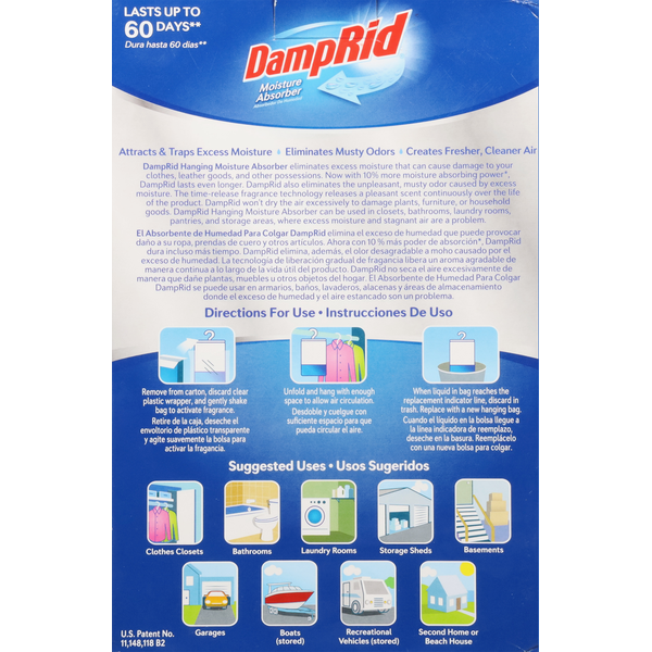 DampRid Moisture Absorber, Fresh Scent, Hanging Bag, 3 Pack  DestGlow